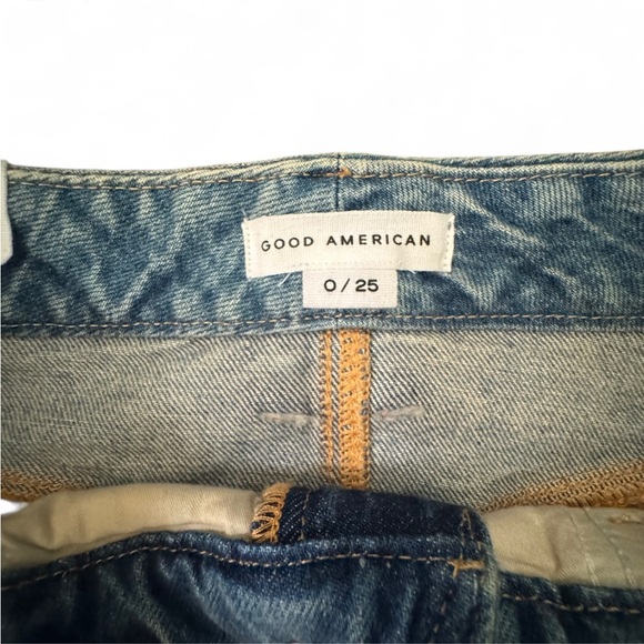 Good American Blue Denim Skirt size 0/25 new - Picture 4 of 7